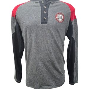 Harley Davidson Men's Long sleeve shirt gray and red size M